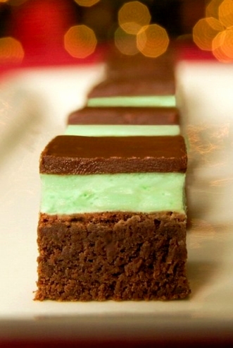 Irish Chocolate Mint Squares